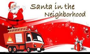 Santa-and-fire-truck
